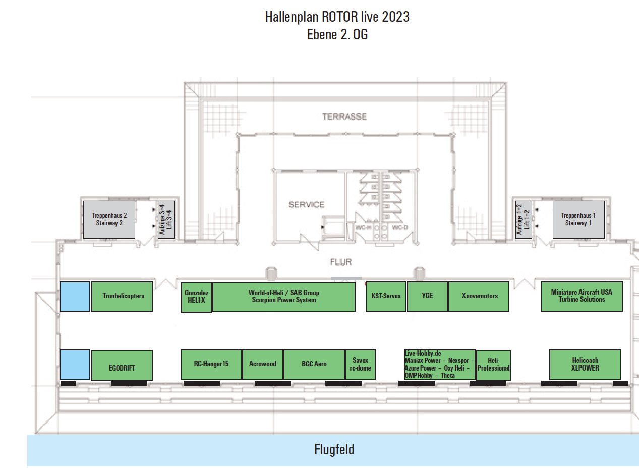 Hallenplan ROTOR live 2024 vom 09. bis 10. März 2023